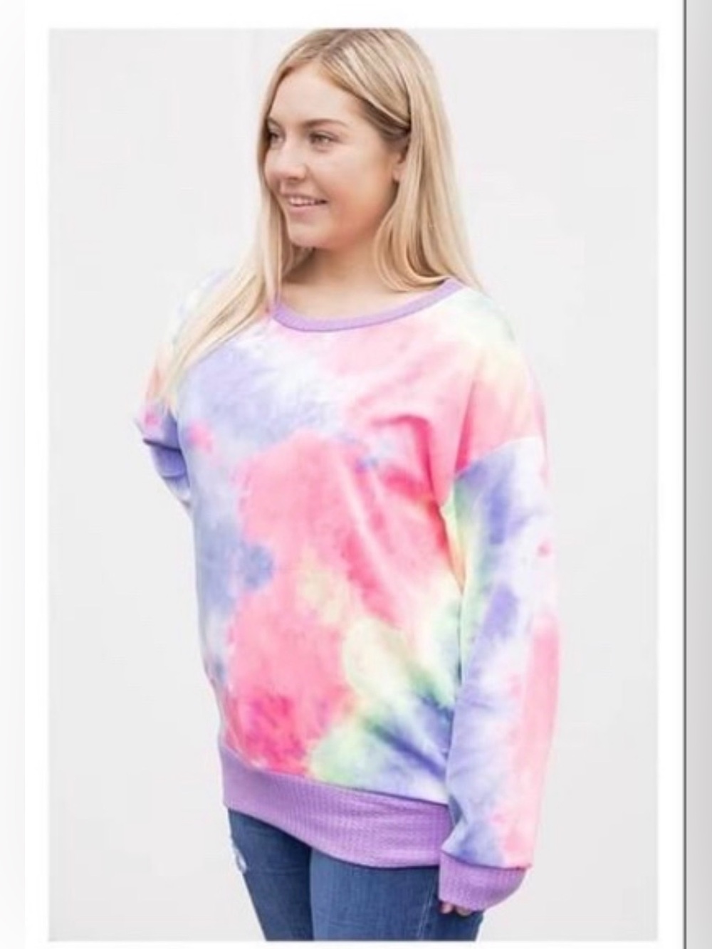 Peace of Mind Top (NWOT) 🍒Neon Tie Dye, S *Very Oversized Fit
